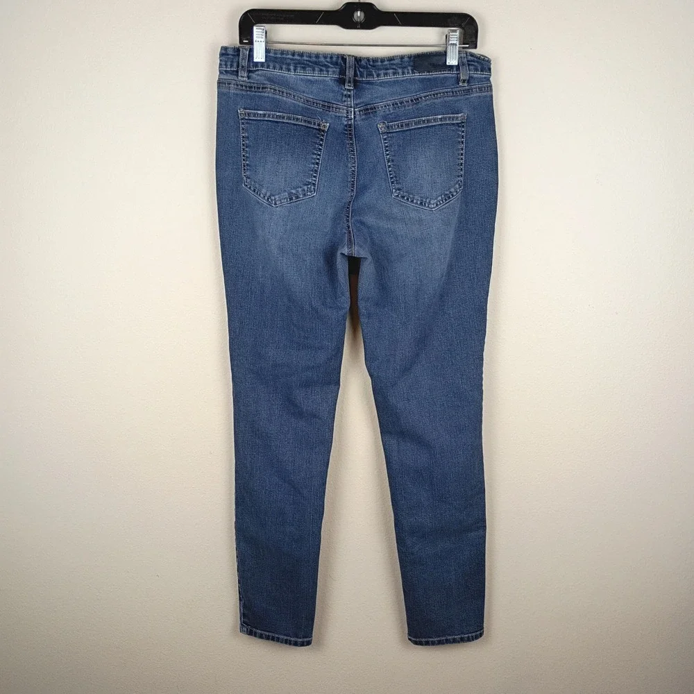 Buffalo David Bitton Womens Skinny Jeans Medium Wash Blue Denim Size 10/30